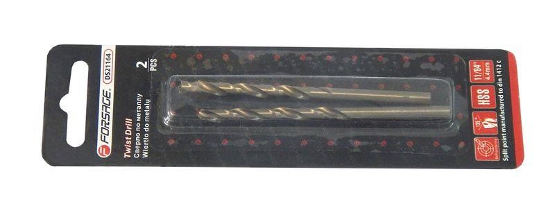 Forsage F-DS2316 Свердло по металу 4.8мм HSS+Co(2шт), в блістері FDS2316: Купити в Україні - Добра ціна на EXIST.UA!