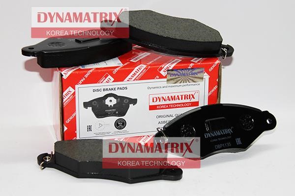 Dynamatrix DBP1135 Гальмівні колодки, комплект DBP1135: Купити в Україні - Добра ціна на EXIST.UA!