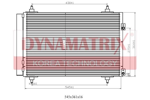 Dynamatrix DR94826 Радіатор кондиціонера (Конденсатор) DR94826: Купити в Україні - Добра ціна на EXIST.UA!