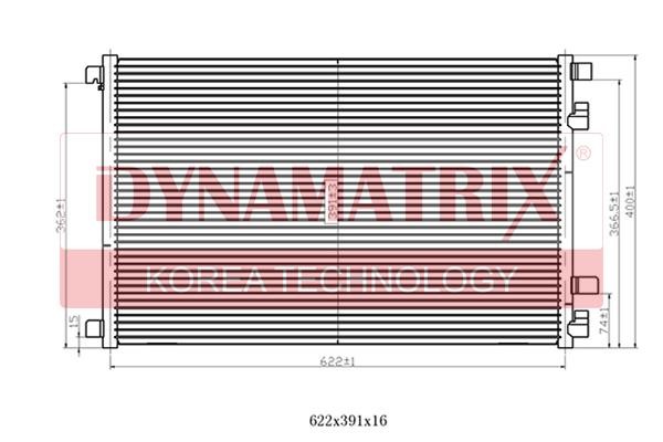 Dynamatrix DR94626 Радіатор кондиціонера (Конденсатор) DR94626: Купити в Україні - Добра ціна на EXIST.UA!