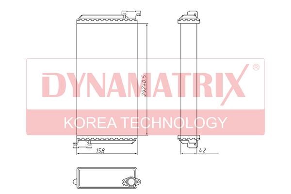 Dynamatrix DR72002 Теплообмінник, система опалення салону DR72002: Купити в Україні - Добра ціна на EXIST.UA!