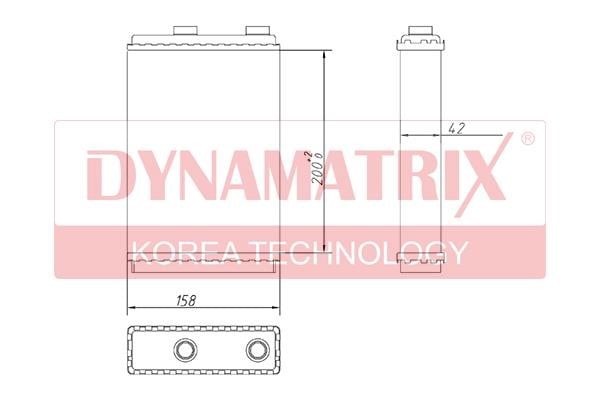 Dynamatrix DR72660 Теплообмінник, система опалення салону DR72660: Купити в Україні - Добра ціна на EXIST.UA!