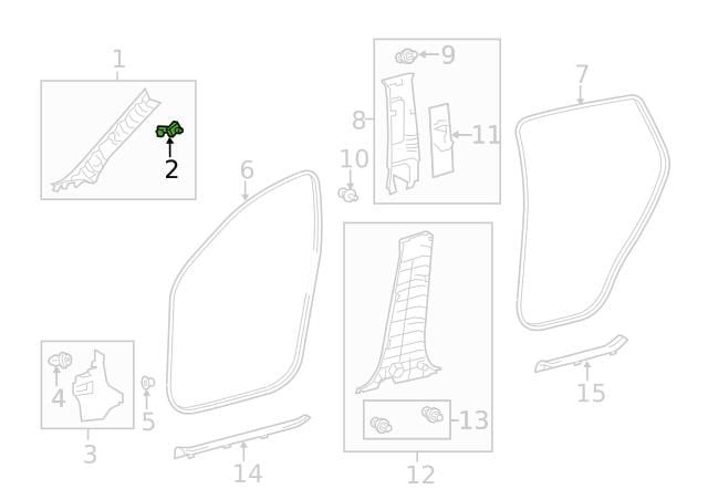Toyota 62217-42050 Кліпса 6221742050: Приваблива ціна - Купити в Україні на EXIST.UA! 6221742050 Toyota Кліпса