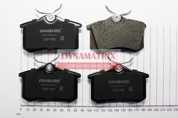 Dynamatrix DBP1491 Гальмівні колодки, комплект DBP1491: Приваблива ціна - Купити в Україні на EXIST.UA!