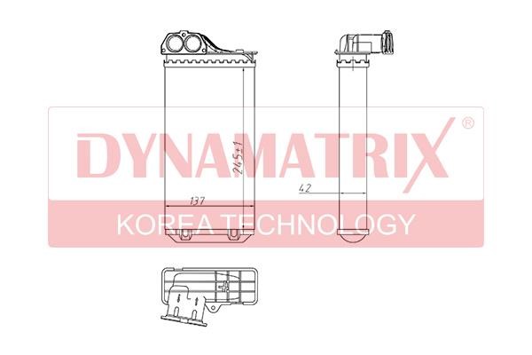 Dynamatrix DR72943 Теплообмінник, система опалення салону DR72943: Приваблива ціна - Купити в Україні на EXIST.UA!