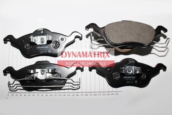 Dynamatrix DBP1318 Гальмівні колодки, комплект DBP1318: Купити в Україні - Добра ціна на EXIST.UA!