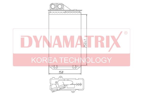 Dynamatrix DR72936 Теплообмінник, система опалення салону DR72936: Купити в Україні - Добра ціна на EXIST.UA!