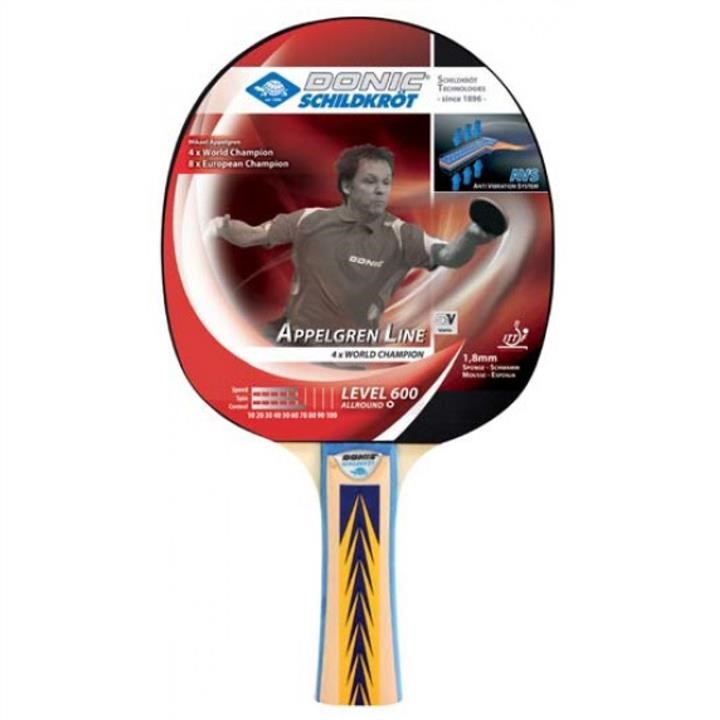 Donic-Schildkrot 723080 Ракетка для настільного тенісу Appelgren 600 723080: Купити в Україні - Добра ціна на EXIST.UA!