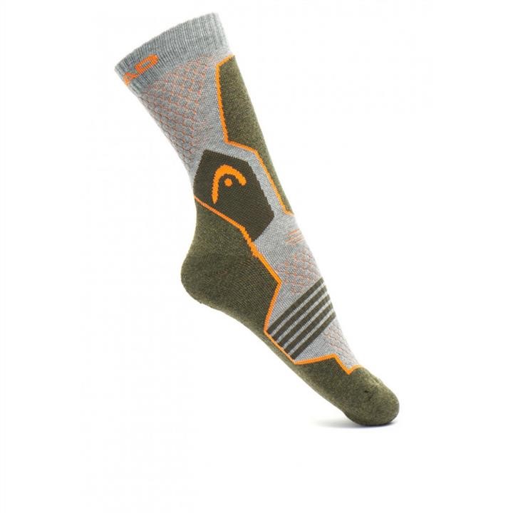 Head Шкарпетки Head HIKING CREW 2P UNISEX, 2 пари, сірий&#x2F;зелений 39-42 – ціна