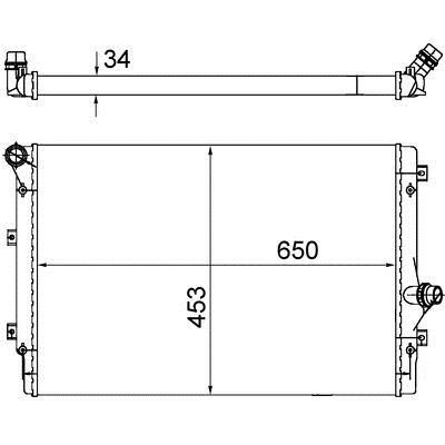 Mahle/Behr Радиатор охлаждения двигателя – цена 4134 UAH
