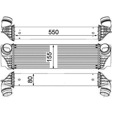 Mahle/Behr Інтеркулер – ціна 5658 UAH