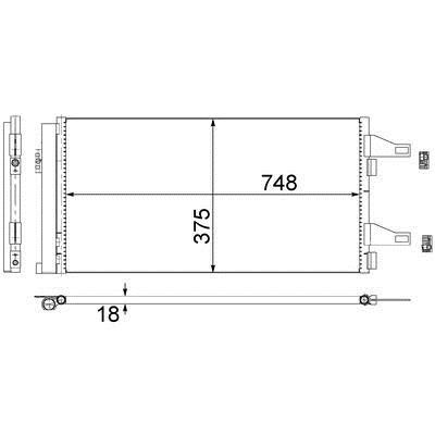 Mahle/Behr Радиатор кондиционера (Конденсатор) – цена 5163 UAH