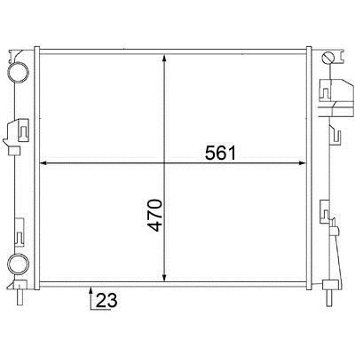 Mahle/Behr Радиатор охлаждения двигателя – цена 4782 UAH