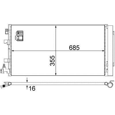 Mahle/Behr Радиатор кондиционера (Конденсатор) – цена 3981 UAH