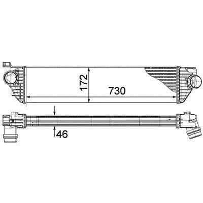 CI386000P Mahle/Behr Интеркулер
