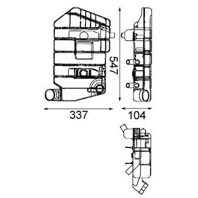 CRT32000P Mahle/Behr Бачок расширительный