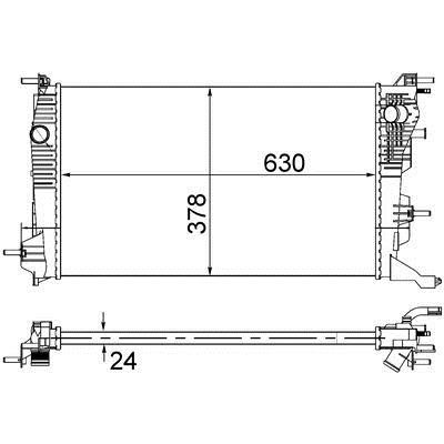 Mahle/Behr Радиатор охлаждения двигателя – цена 4983 UAH