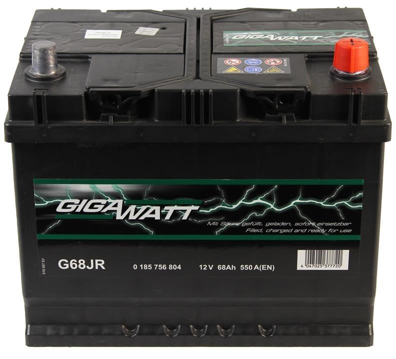 Gigawatt 0 185 756 804 Акумулятор Gigawatt 12В 68Ач 550А(EN) R+ 0185756804: Приваблива ціна - Купити в Україні на EXIST.UA!