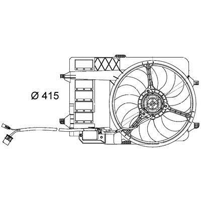 Mahle/Behr CFF 29 000S Вентилятор радіатора охолодження CFF29000S: Купити в Україні - Добра ціна на EXIST.UA!