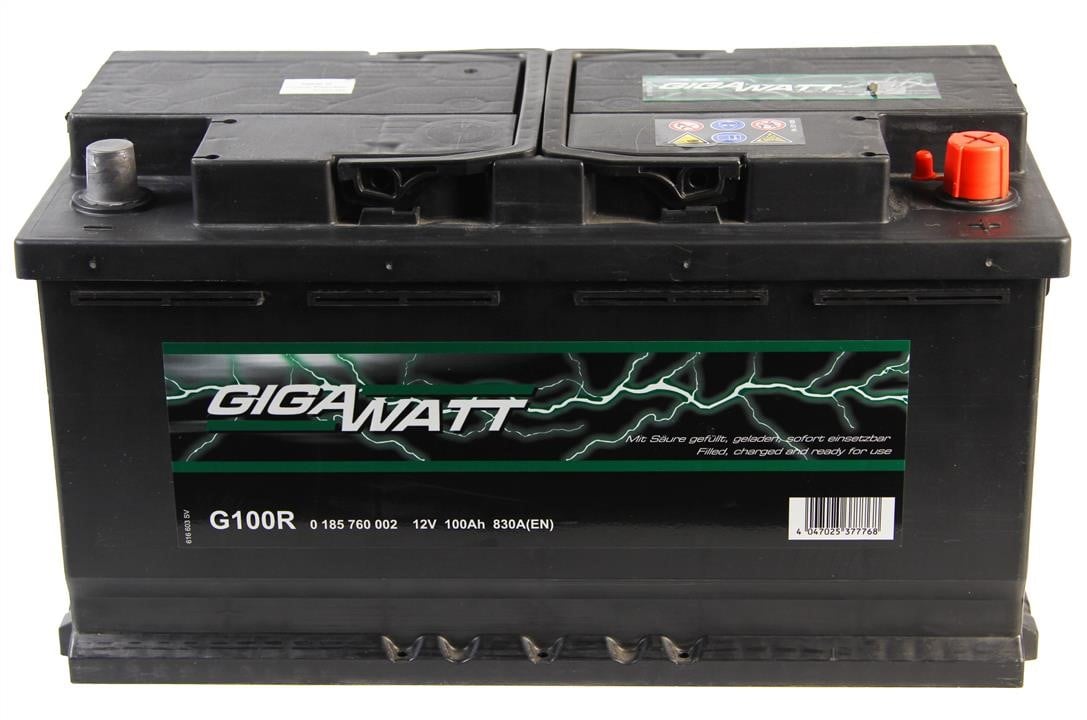 Gigawatt 0 185 760 002 Акумулятор Gigawatt 12В 100Ач 830А(EN) R+ 0185760002: Приваблива ціна - Купити в Україні на EXIST.UA!