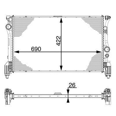 Mahle/Behr Радиатор охлаждения двигателя – цена 6507 UAH