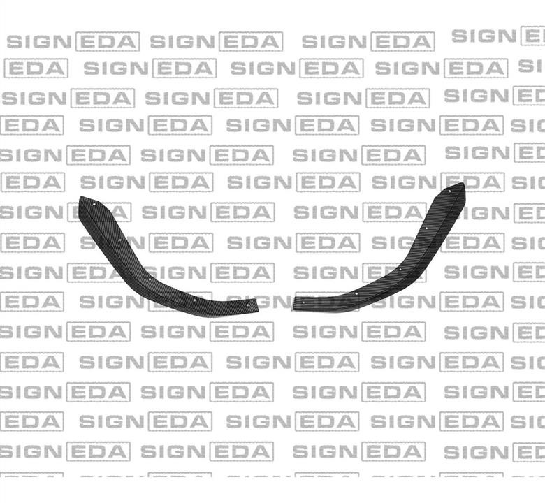 Спойлер бампера Signeda PBM05067CVSET
