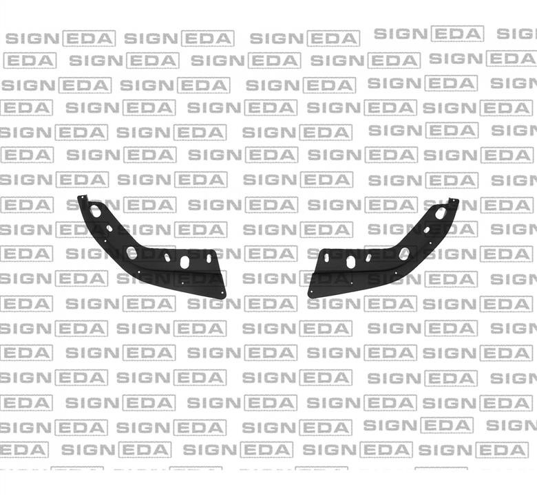 Спойлер бампера Signeda PBM05067VSET