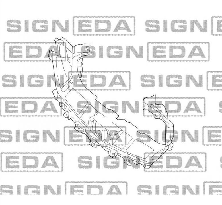 Кронштейн бамперу Signeda PBZ43001CA