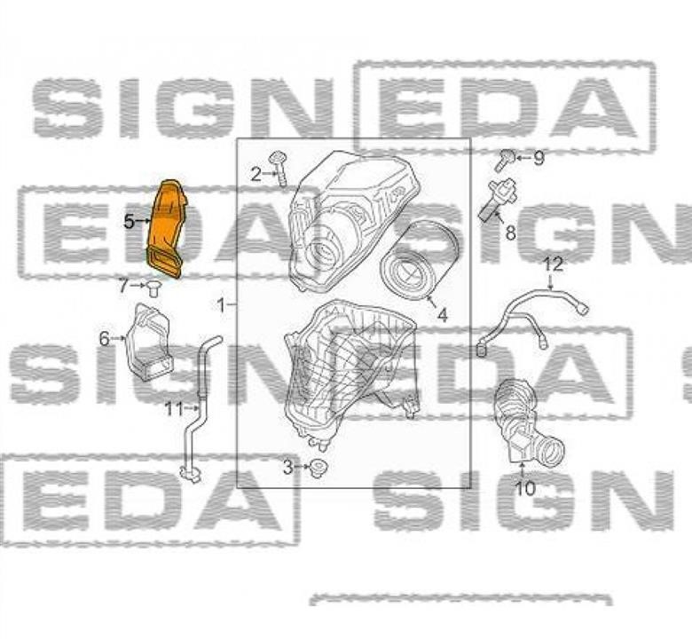 PCV01002A Signeda Корпус воздушного фильтра