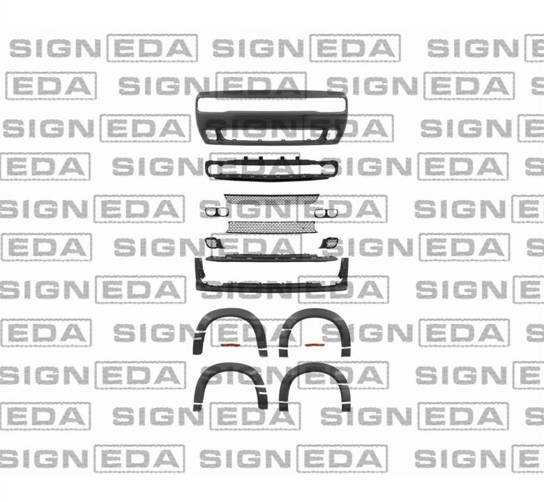 Передний бампер Додж: PDG04147WB Signeda Бампер передний