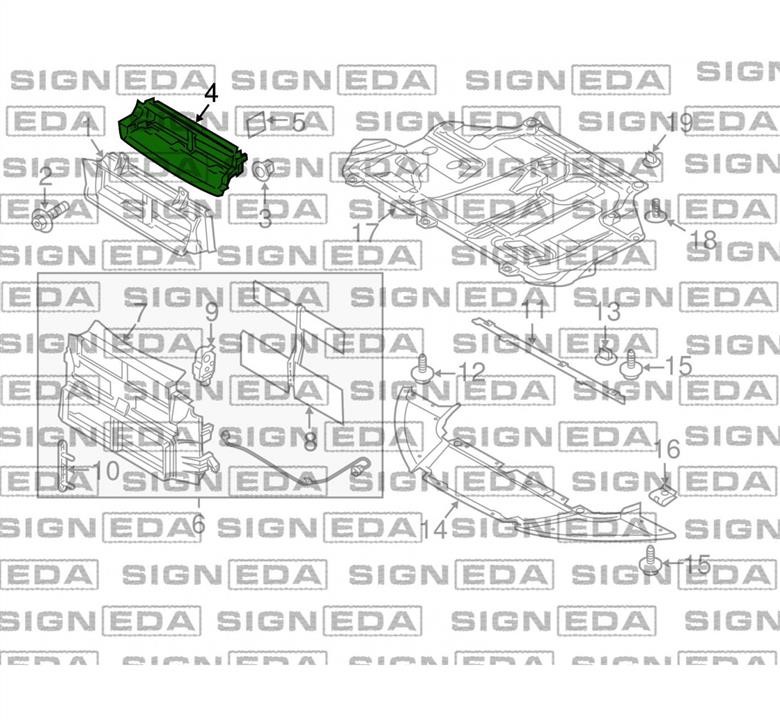 PFD99313A Signeda Патрубок повітряного фільтра, повітрозабірник