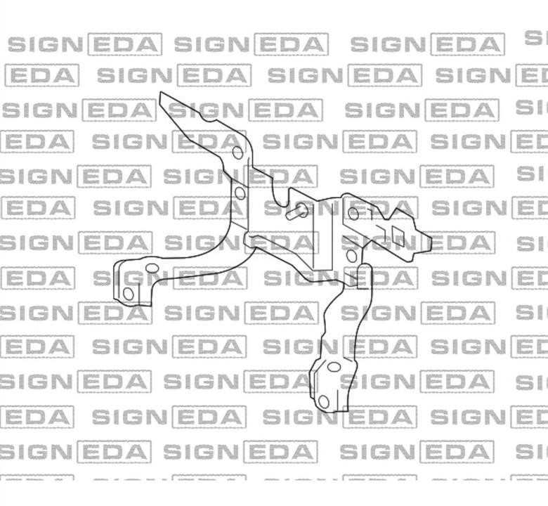 PMZ30001AU Signeda Кронштейн блокування капота