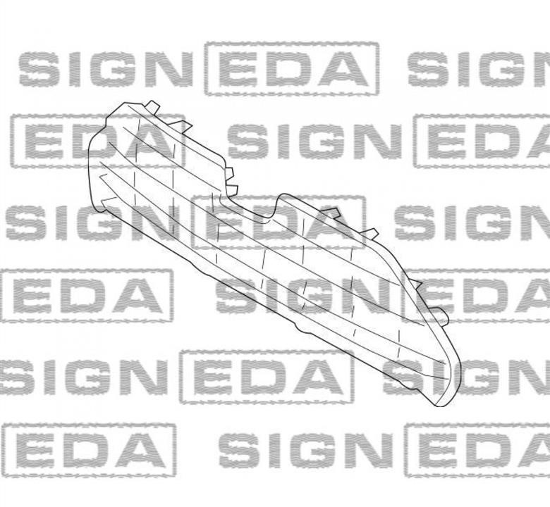 Решітка радіатора Signeda PTY07694GA
