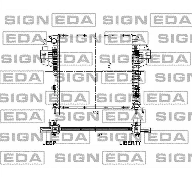Signeda RA61017Q Радіатор охолодження двигуна RA61017Q: Купити в Україні - Добра ціна на EXIST.UA!