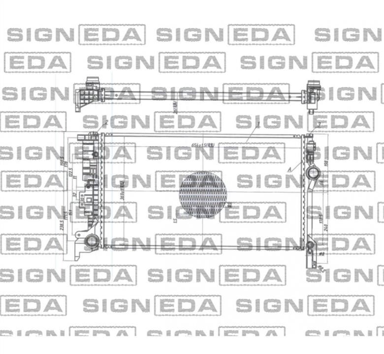 RA65623Q Signeda Радиатор охлаждения двигателя