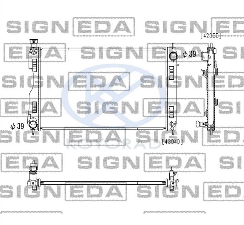 RA093470Q Signeda Радіатор охолодження двигуна
