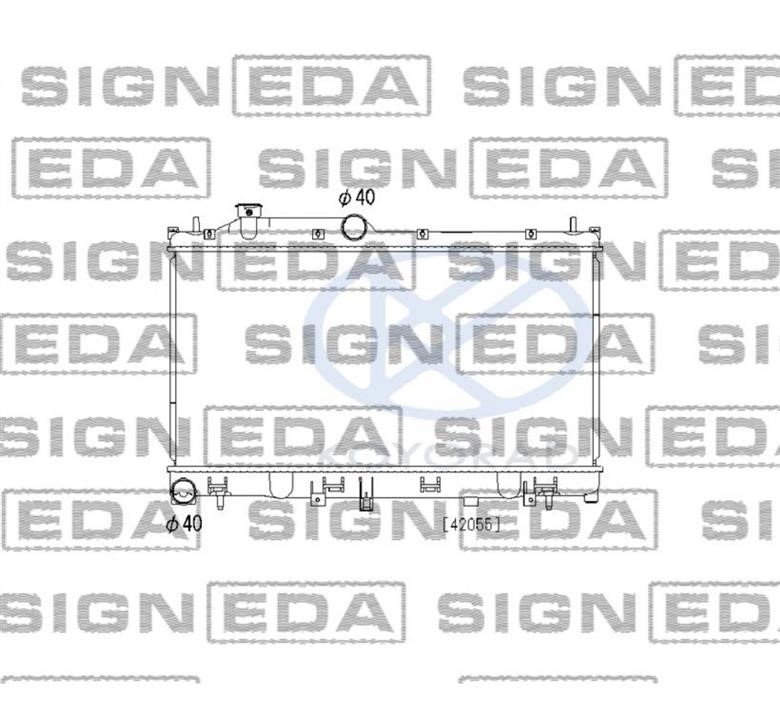 Радіатор авто Субару: RA606532Q Signeda Радіатор охолодження двигуна