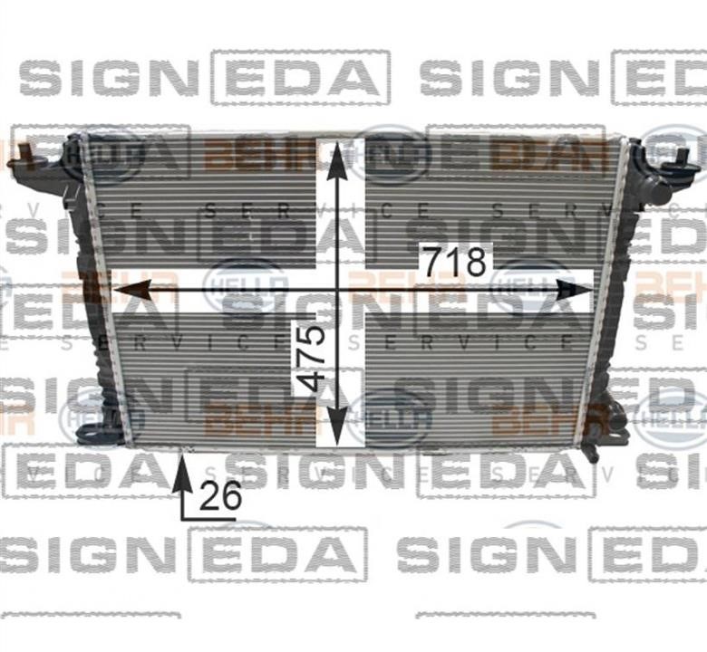 Signeda RA606573(H) Радиатор охлаждения двигателя RA606573H: Отличная цена - Купить в Украине на EXIST.UA! RA606573H Signeda Радиатор охлаждения двигателя