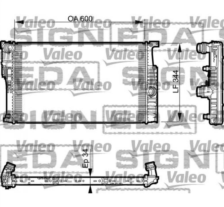 Signeda RA735493 Радіатор охолодження двигуна RA735493: Приваблива ціна - Купити в Україні на EXIST.UA!