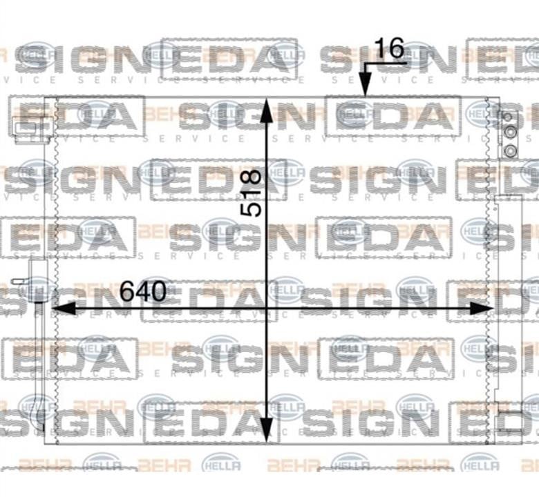 RC39015Q Signeda Радиатор кондиционера (Конденсатор)