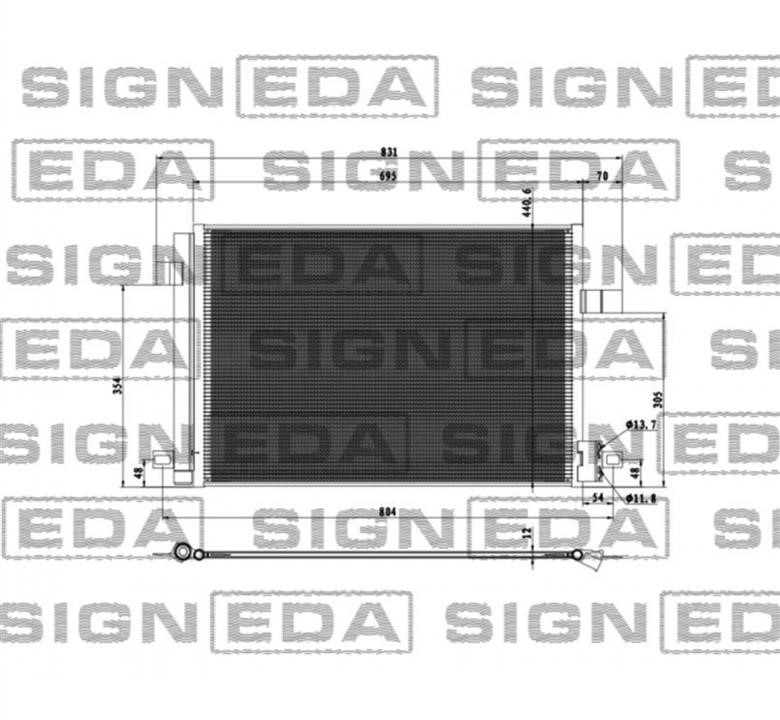 Signeda RC940732 Радіатор кондиціонера (Конденсатор) RC940732: Купити в Україні - Добра ціна на EXIST.UA!