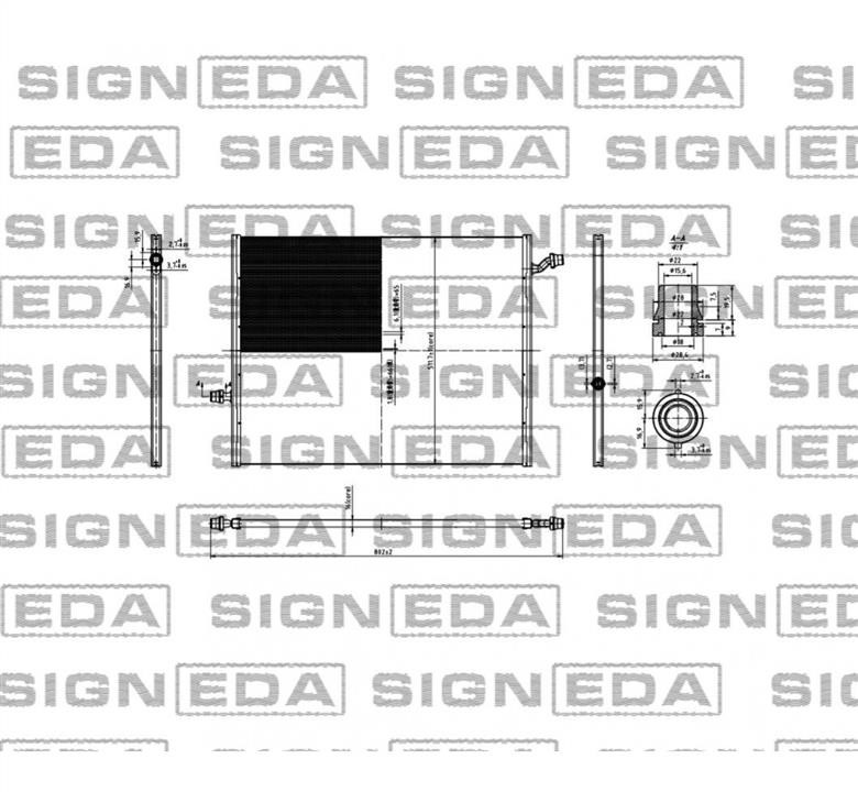 Signeda RCG222 Радіатор кондиціонера (Конденсатор) RCG222: Купити в Україні - Добра ціна на EXIST.UA!