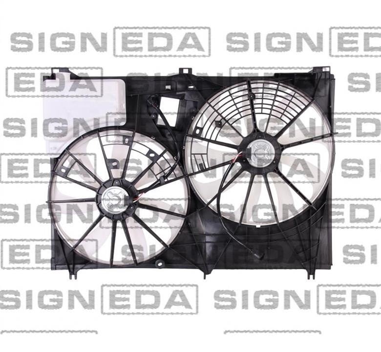 RDTY610280 Signeda Электровентилятор радиатора двойной с диффузором