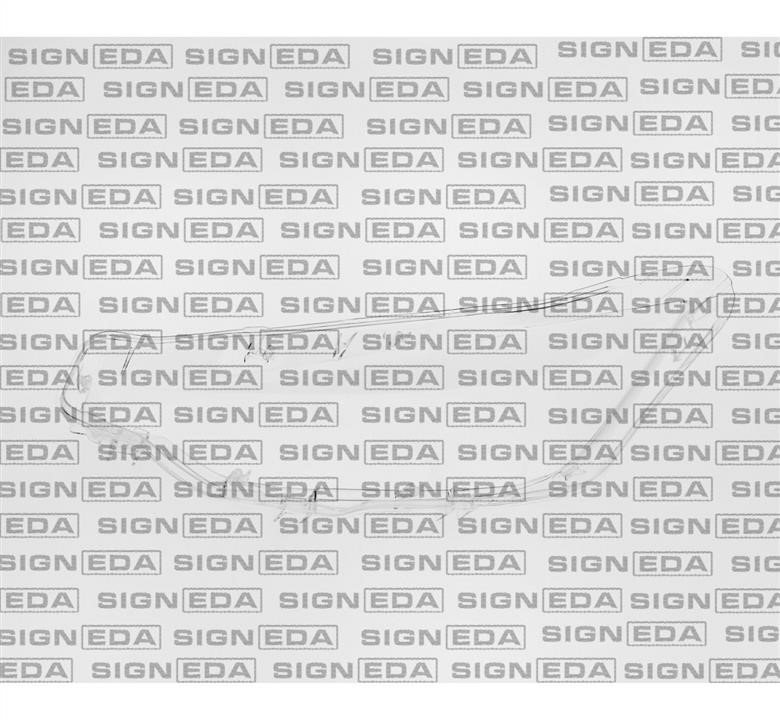 Стекло фары Signeda SBM1144R