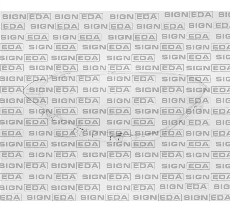 Скло фар БМВ: SBM1149L Signeda Скло фари