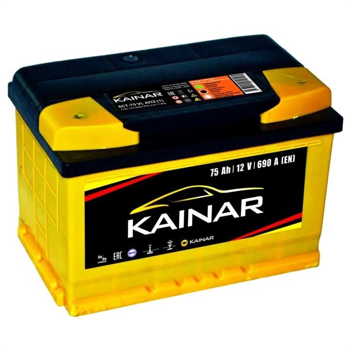Kainar 075 261 1 120 ЖЧ Акумулятор Kainar 12В 75Ач 690А(EN) L+ 0752611120: Приваблива ціна - Купити в Україні на EXIST.UA!