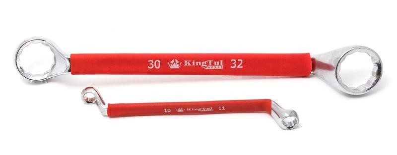 Kingtul KT-203032K Ключ накидний відогнутий на 75° з прогумованим руківям 30х32мм KT203032K: Купити в Україні - Добра ціна на EXIST.UA!