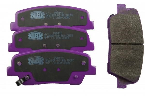 NiBK PN0415 Гальмівні колодки задні, комплект PN0415: Приваблива ціна - Купити в Україні на EXIST.UA!