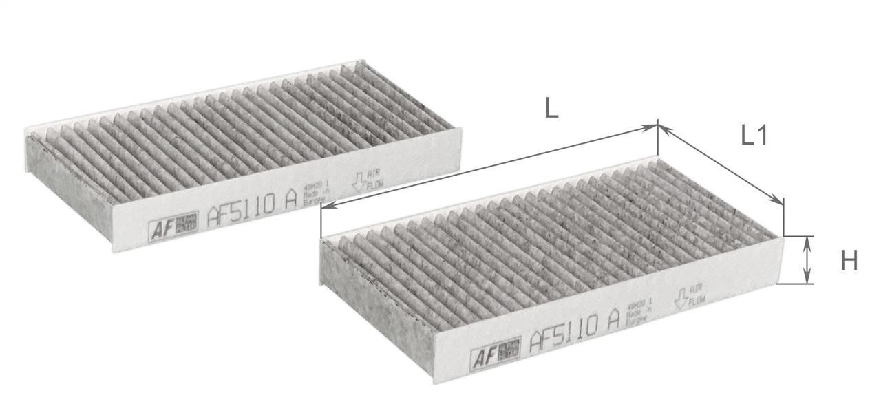 AF5110A Alpha Filter Фильтр салона с активированным углем