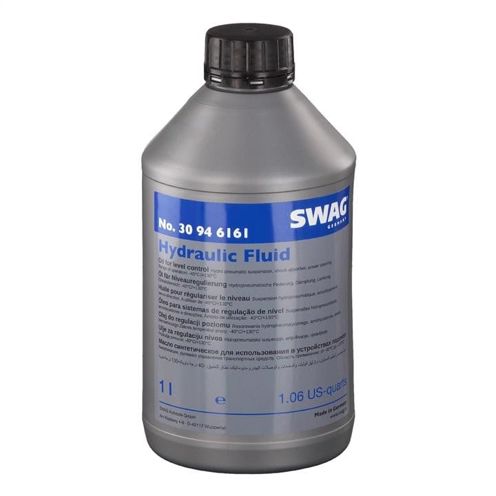 SWAG 30 94 6161 Олива гідравлічна SWAG Hydraulic Fluid for hydraulic central, power steer.+ level control system, 1 л 30946161: Купити в Україні - Добра ціна на EXIST.UA!